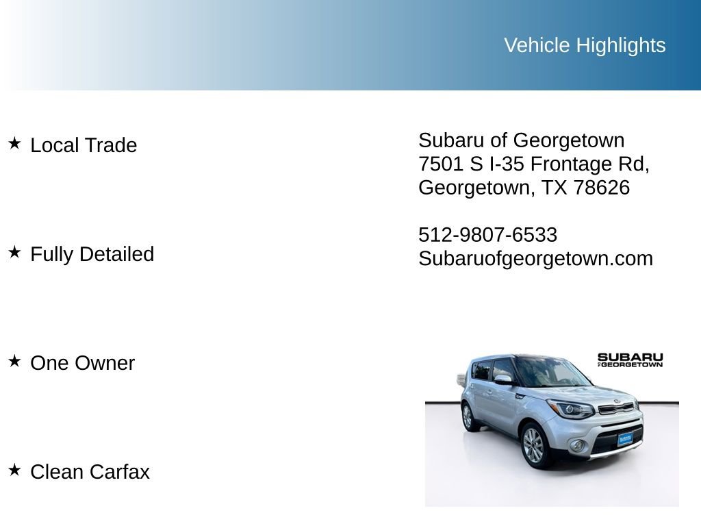 Used 2018 Kia Soul + w/ + Primo LIT Package FWD image 10