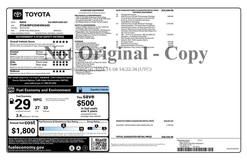 Used 2025 Toyota RAV4 XLE Premium w/ Weather Package AWD/4WD image 3