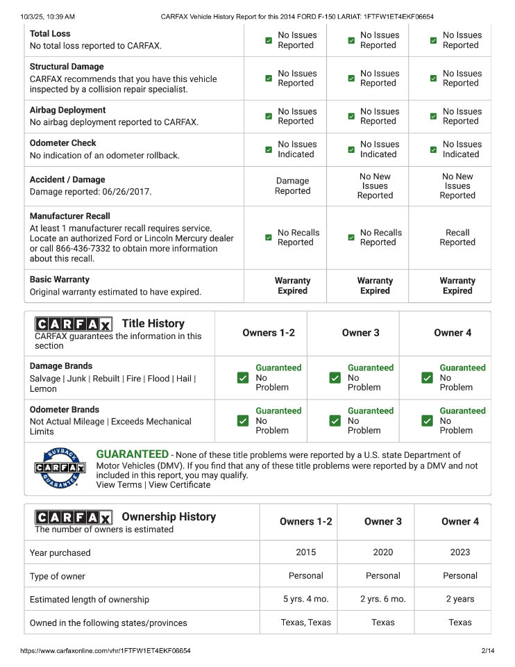 Used 2014 Ford F150 Lariat w/ Equipment Group 502A Luxury image 83