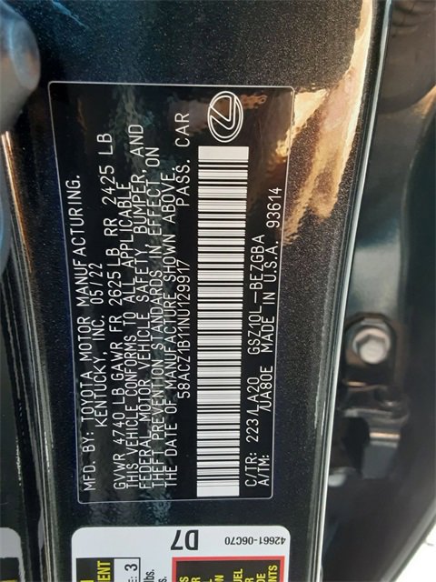 Used 2022 Lexus ES 350 image 32