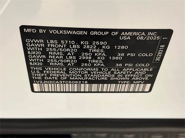 New 2026 Volkswagen Atlas SE image 22