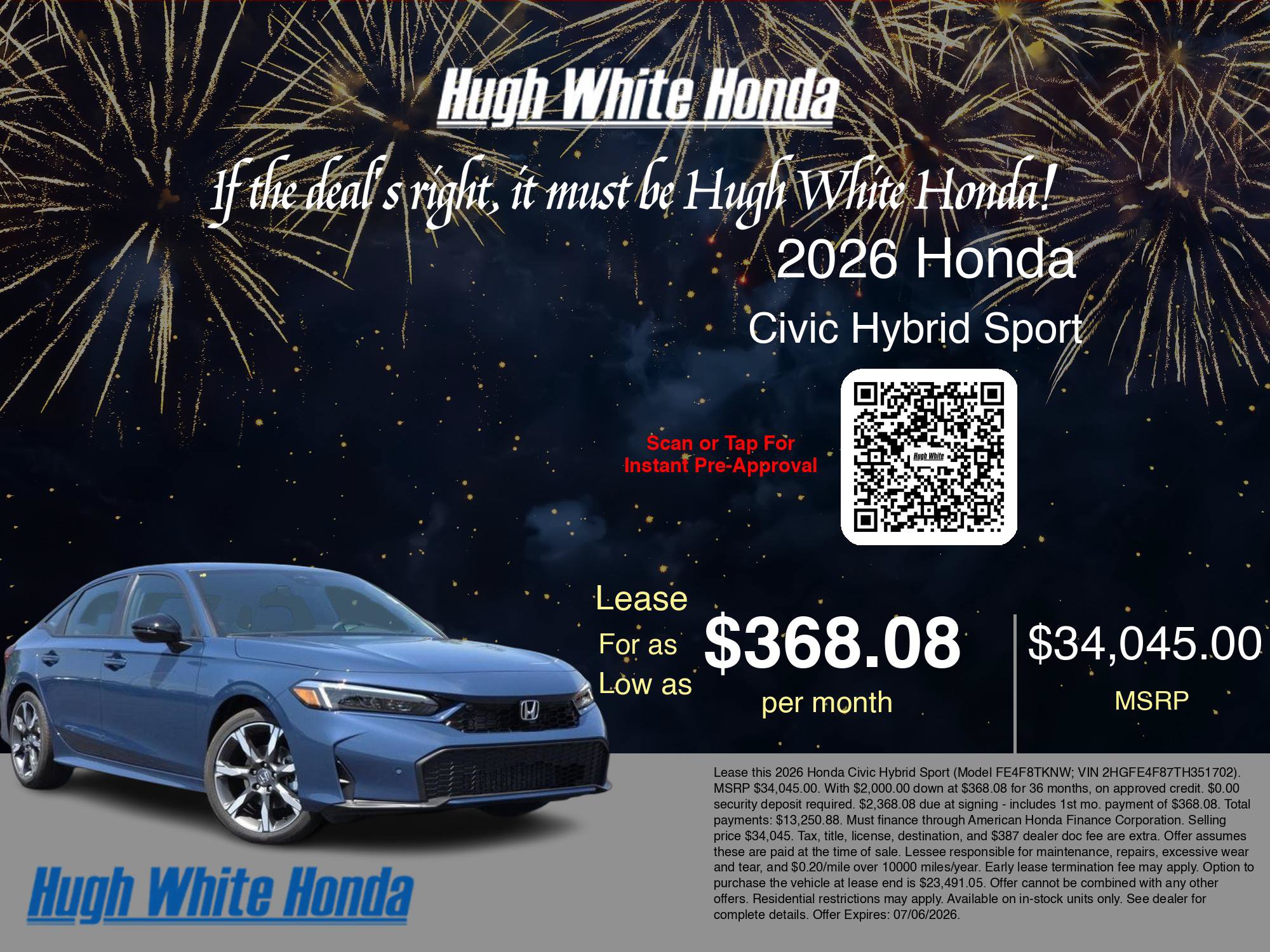 New 2026 Honda Civic Sport Touring image 3