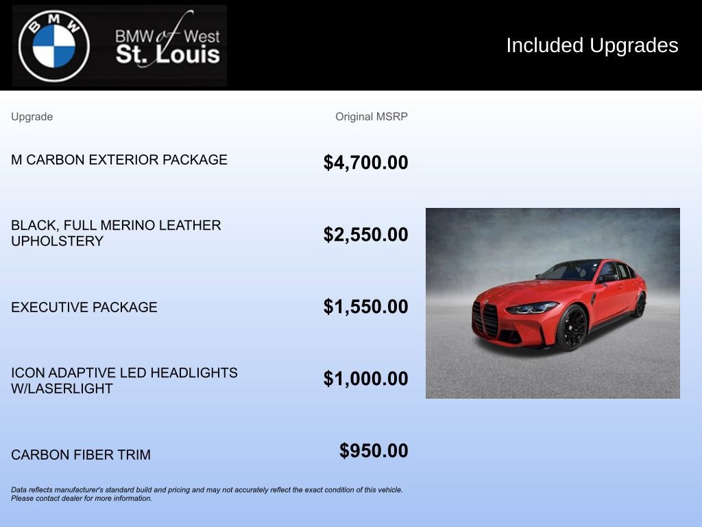 Used 2023 BMW M3 Competition w/ M Carbon Exterior Package image 20