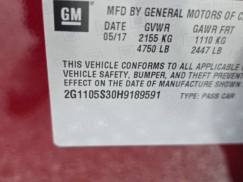 Certified 2017 Chevrolet Impala LT w/ Convenience Package FWD image 31