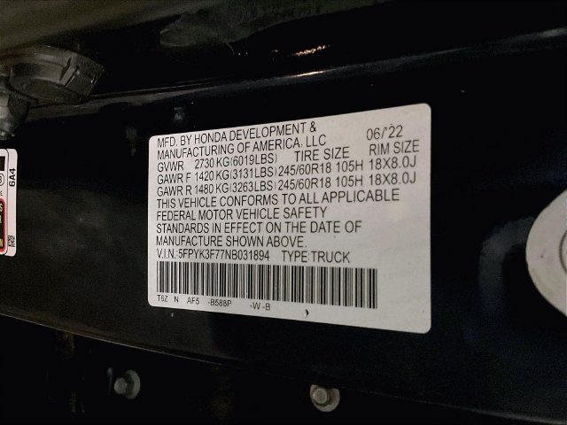 Used 2022 Honda Ridgeline RTL-E image 33