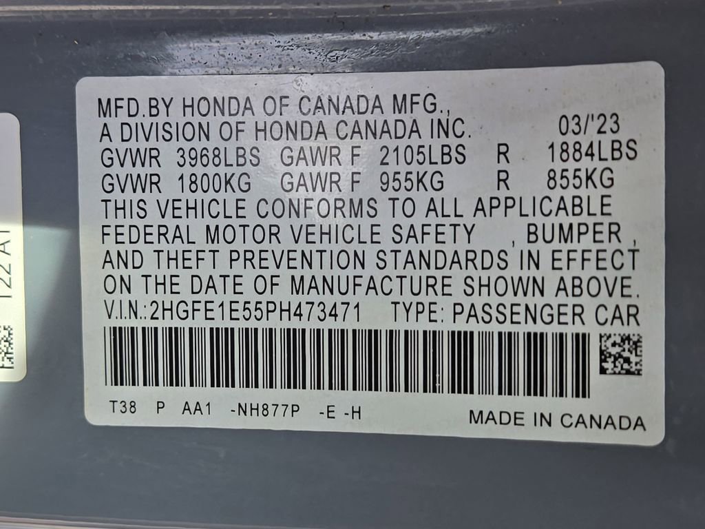 Certified 2023 Honda Civic Si image 33