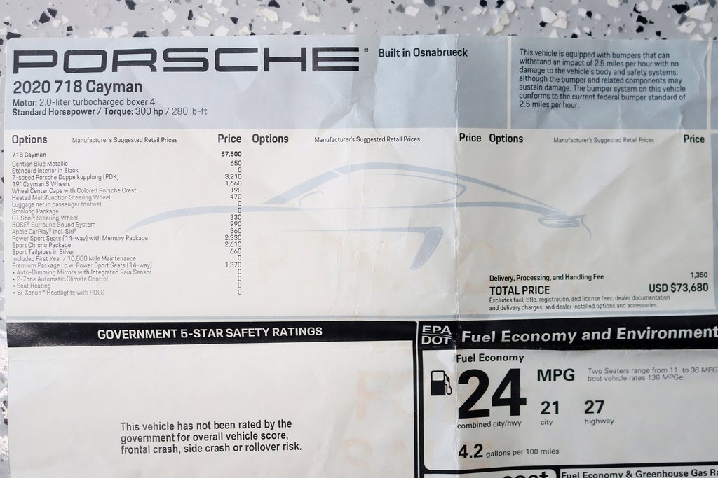 Used 2020 Porsche 718 Cayman image 2