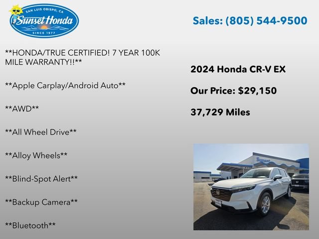 Certified 2024 Honda CR-V EX image 6