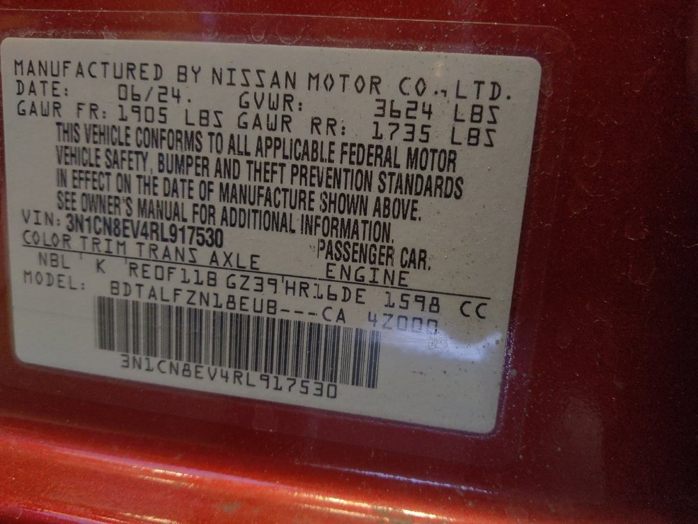 Used 2024 Nissan Versa SV w/ Trunk Package FWD image 33