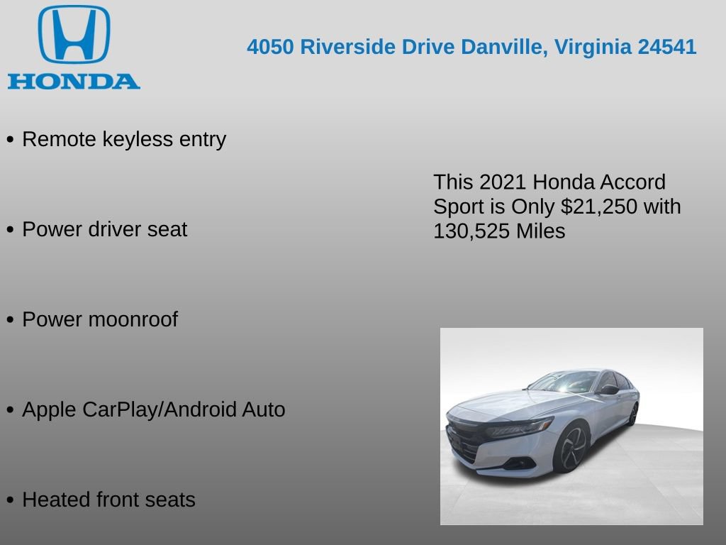 Used 2021 Honda Accord Sport image 7