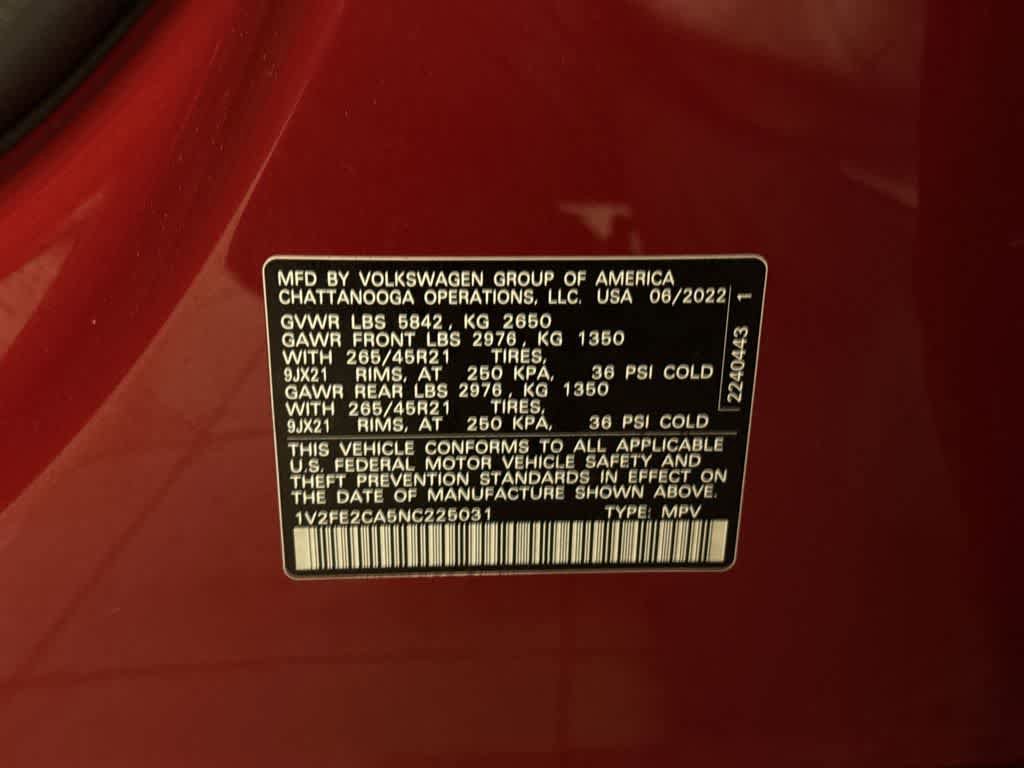 Used 2022 Volkswagen Atlas Cross Sport SEL Premium R-Line AWD/4WD image 14