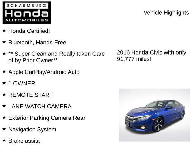 Used 2016 Honda Civic Touring image 14
