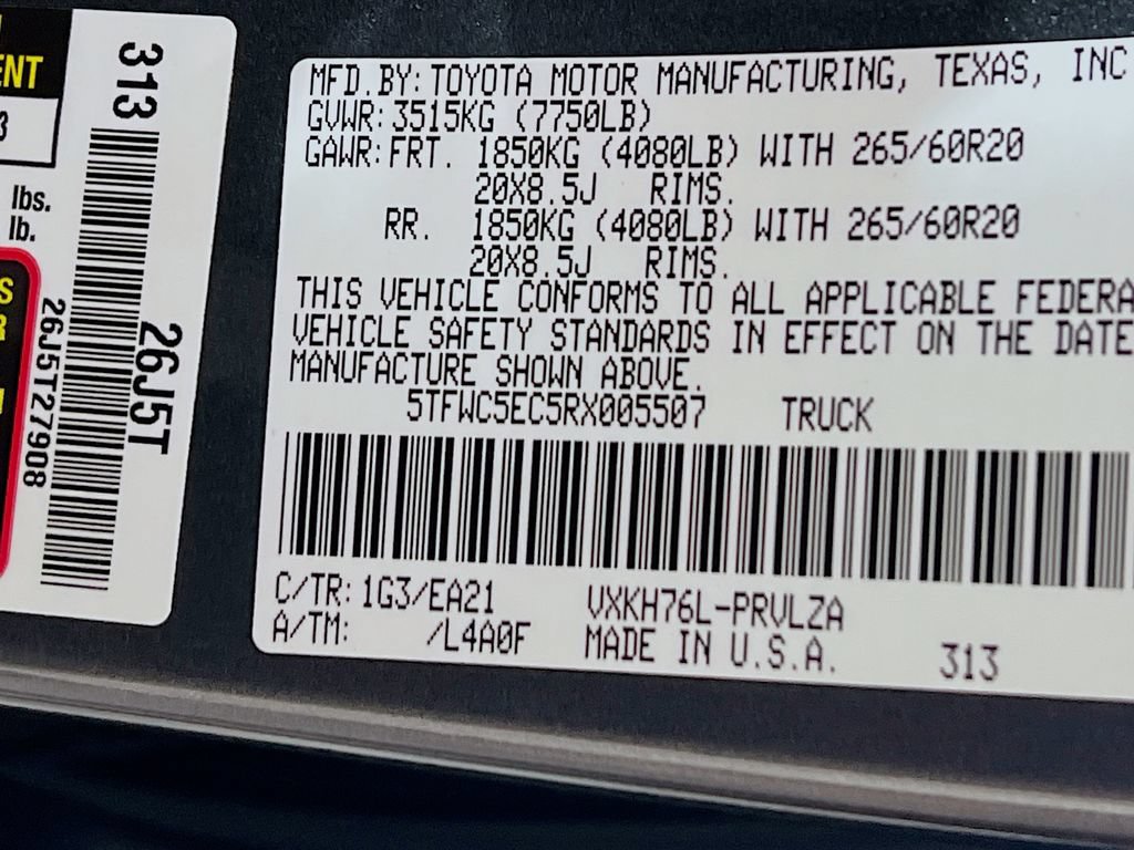 Used 2024 Toyota Tundra Limited w/ TRD Off-Road Package AWD/4WD image 28