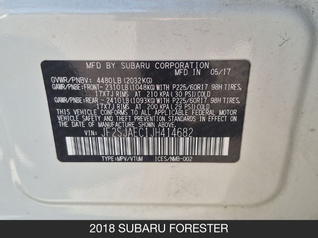 Used 2018 Subaru Forester 2.5i Premium w/ All-Weather Package AWD/4WD image 25
