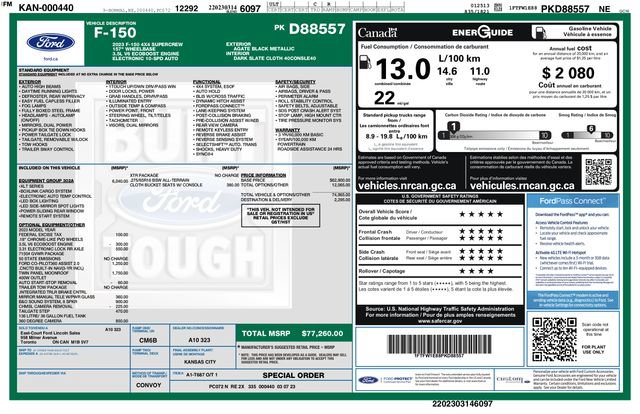 Used 2023 Ford F150 XLT w/ Equipment Group 302A High AWD/4WD image 2