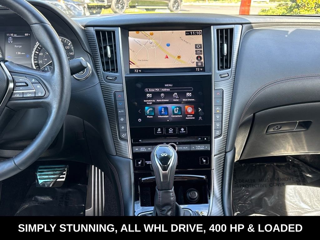 Certified 2023 INFINITI Q50 Red Sport 400 w/ Black Opal Edition image 32