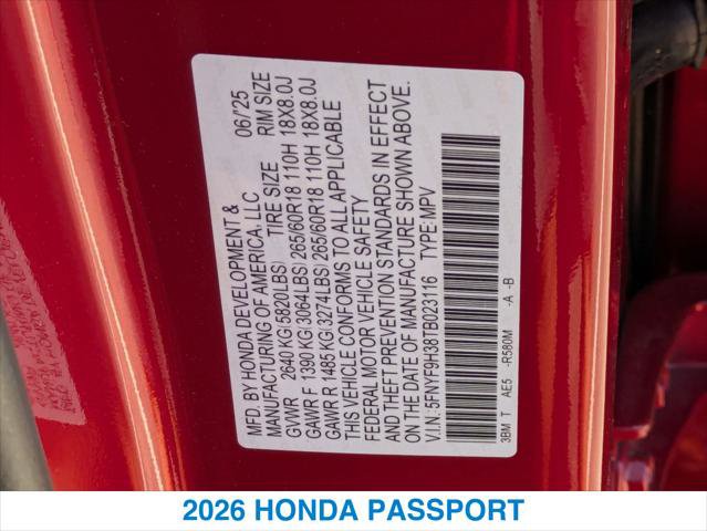 New 2026 Honda Passport RTL image 26