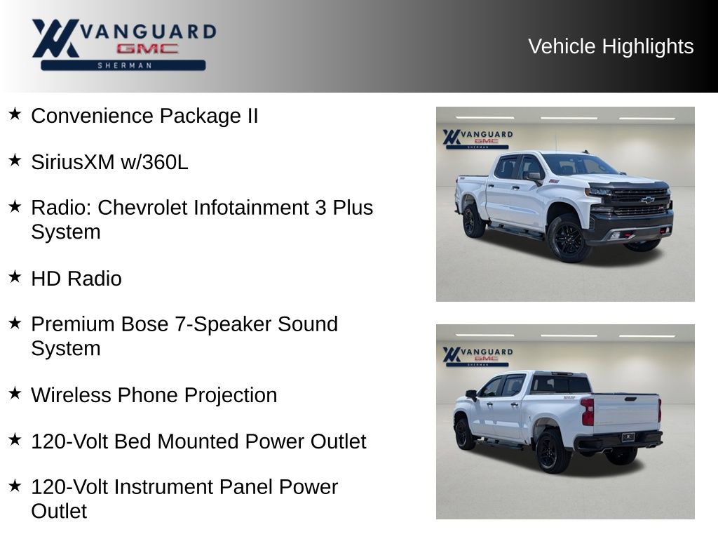 Used 2021 Chevrolet Silverado 1500 LT Trail Boss w/ Convenience Package II AWD/4WD image 11