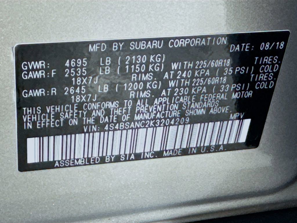 Used 2019 Subaru Outback 2.5i Limited w/ Popular Package #2 image 41