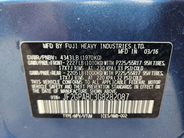 Used 2016 Subaru Crosstrek 2.0i Premium w/ Moonroof Package image 27