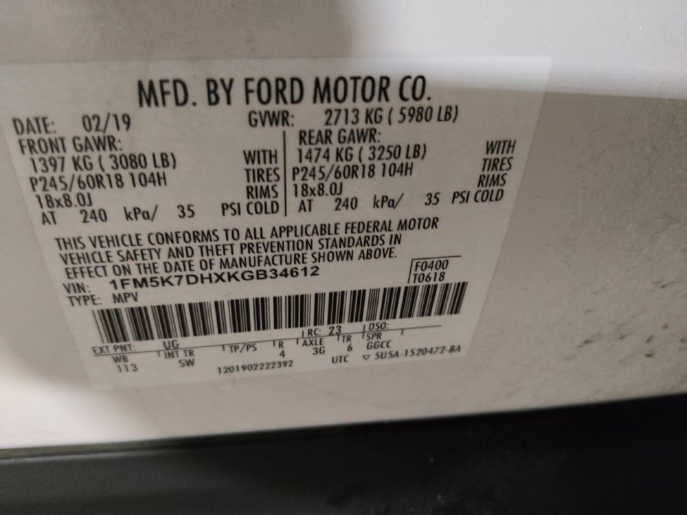 Used 2019 Ford Explorer XLT w/ Equipment Group 202A FWD image 33