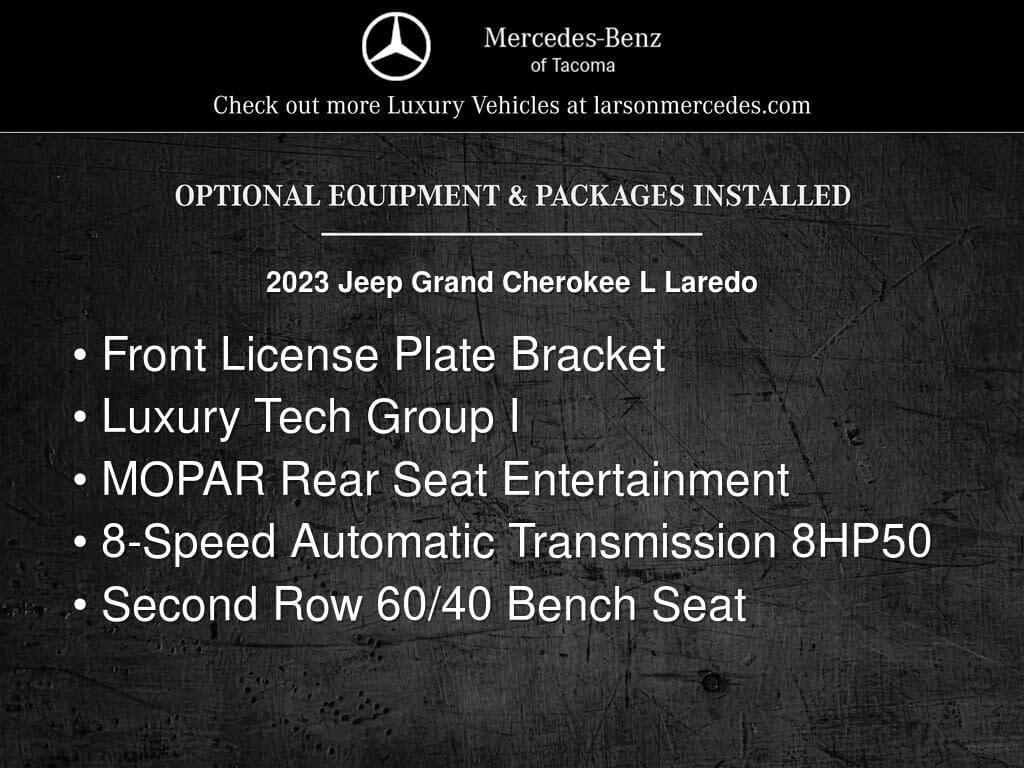 Used 2023 Jeep Grand Cherokee L Laredo w/ Luxury Tech Group I AWD/4WD image 5