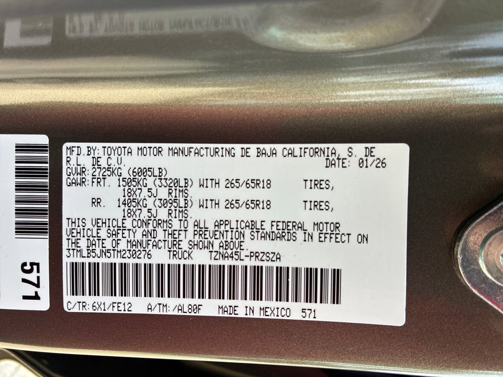 New 2026 Toyota Tacoma TRD Sport image 49