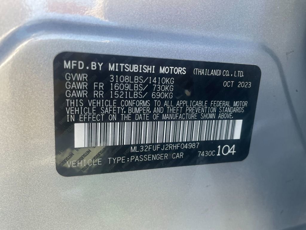 Used 2024 Mitsubishi Mirage G4 ES FWD image 32
