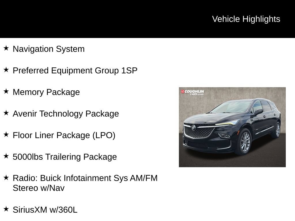 Used 2023 Buick Enclave Avenir w/ Avenir Technology Package AWD/4WD image 2