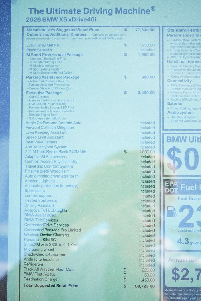 New 2026 BMW X6 xDrive40i w/ Executive Package image 7