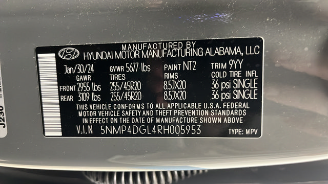 Used 2024 Hyundai Santa Fe Limited AWD/4WD image 30