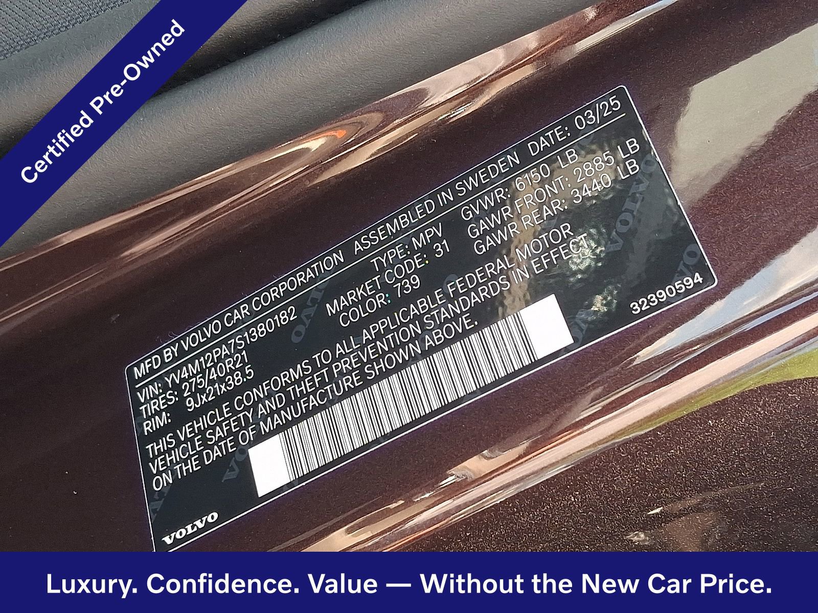 Certified 2025 Volvo XC90 B5 Core image 28