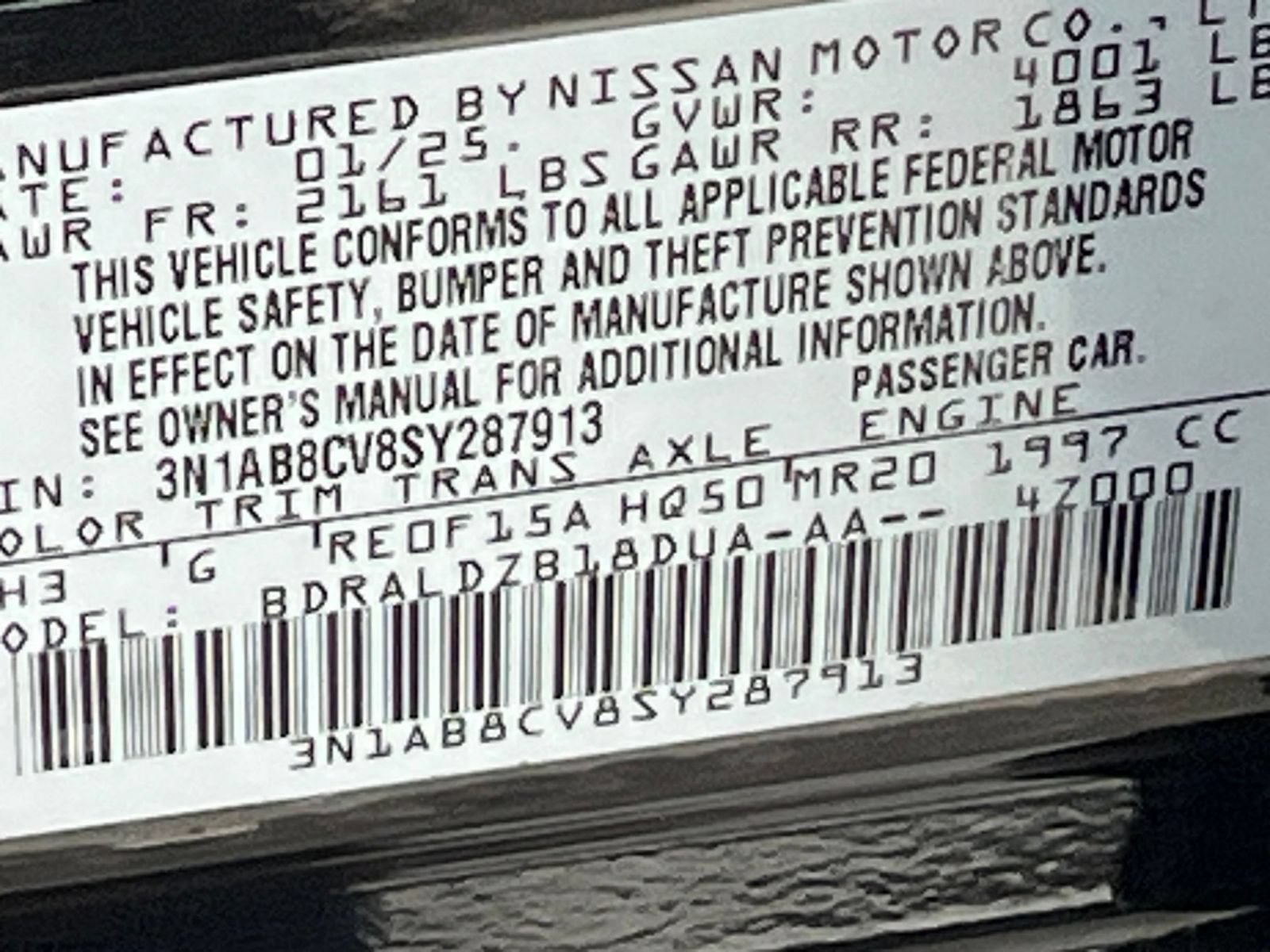 Used 2025 Nissan Sentra SV FWD image 29