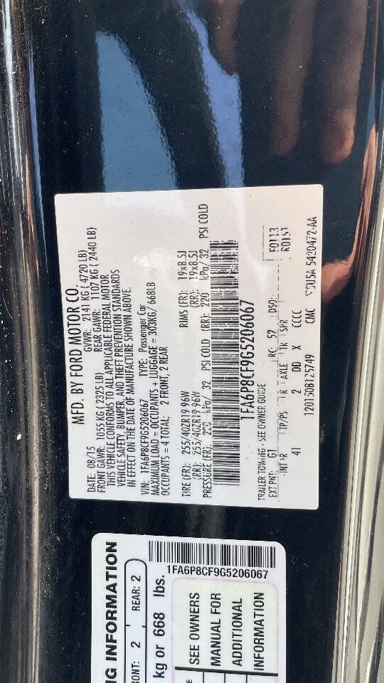 Used 2016 Ford Mustang GT Premium w/ Black Accent Package RWD image 25