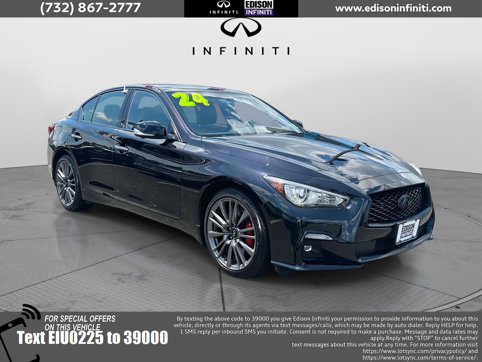 Used 2024 INFINITI Q50 Red Sport 400 w/ Black Opal Edition