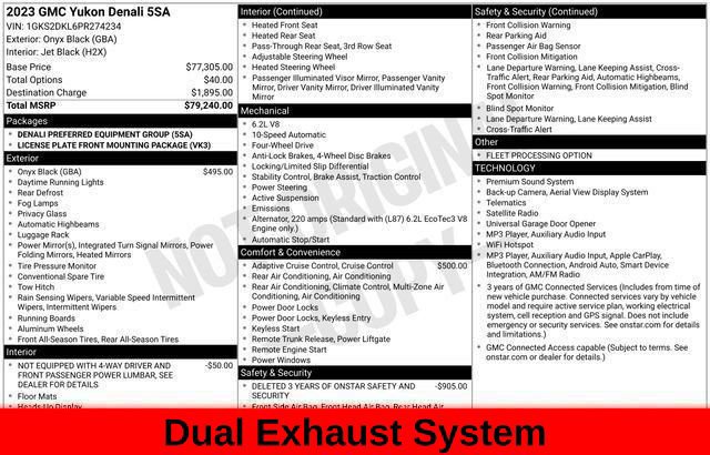 Used 2023 GMC Yukon Denali AWD/4WD image 74