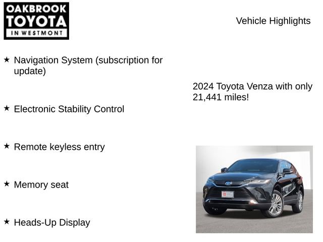 Certified 2024 Toyota Venza Limited AWD/4WD image 8
