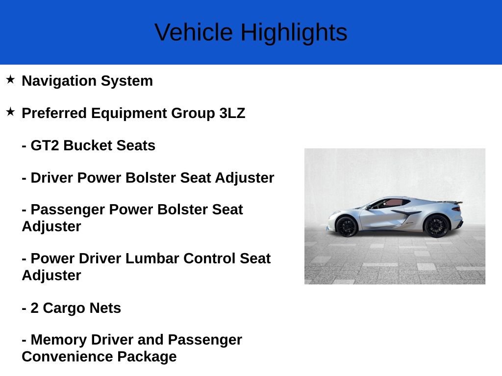 New 2026 Chevrolet Corvette Z06 w/ Stealth Interior Trim Package image 2