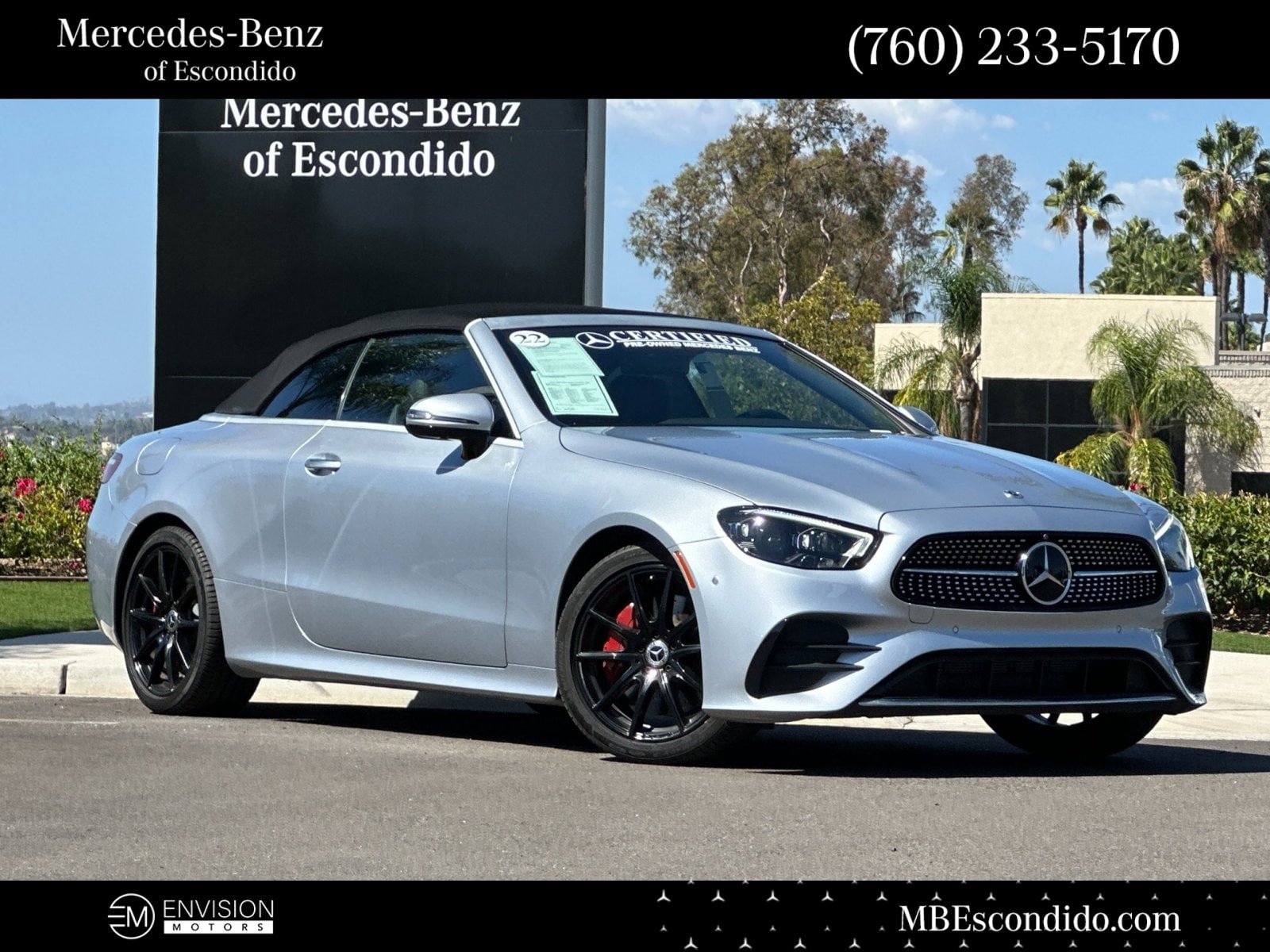 Certified 2022 Mercedes-Benz E 450 Cabriolet w/ AMG Line