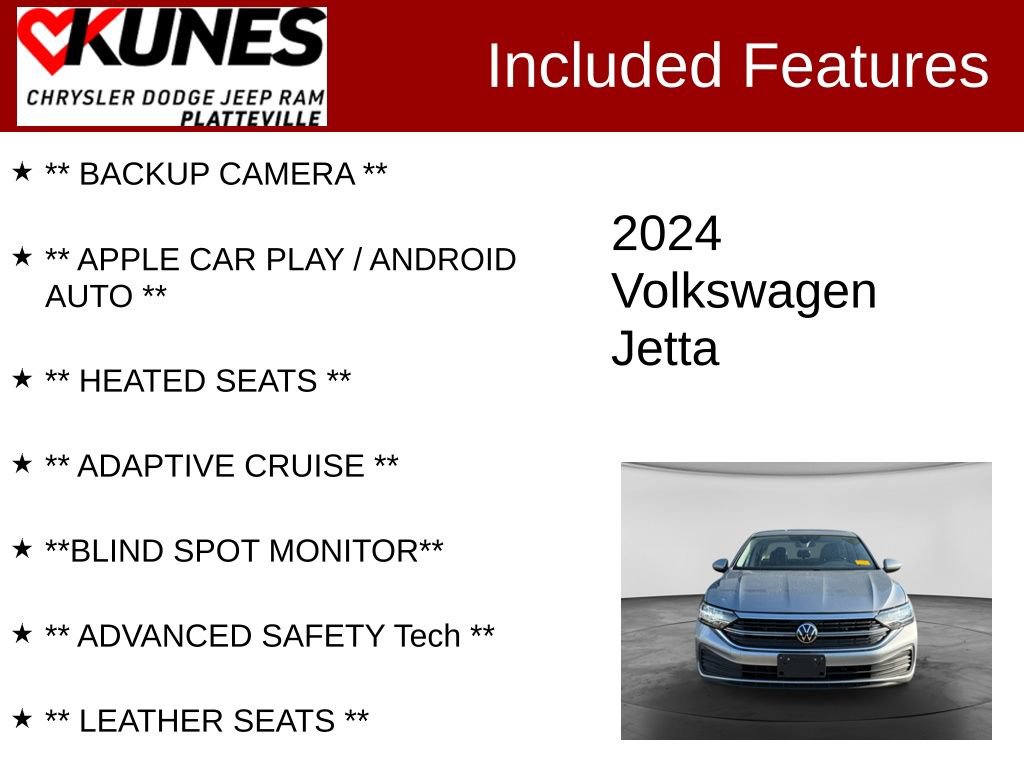 Used 2024 Volkswagen Jetta SE FWD image 2