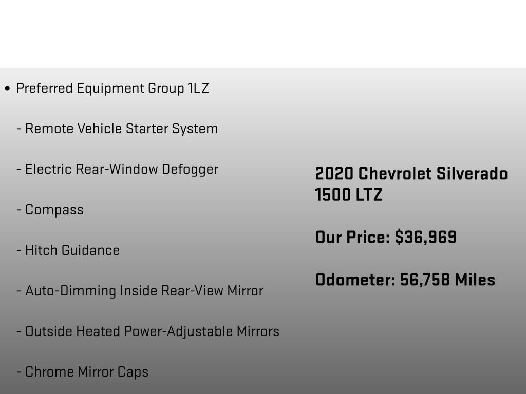 Used 2020 Chevrolet Silverado 1500 LTZ w/ LTZ Premium Package image 18