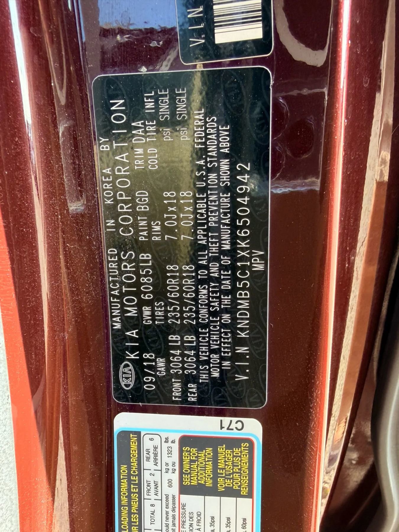 Used 2019 Kia Sedona EX image 5