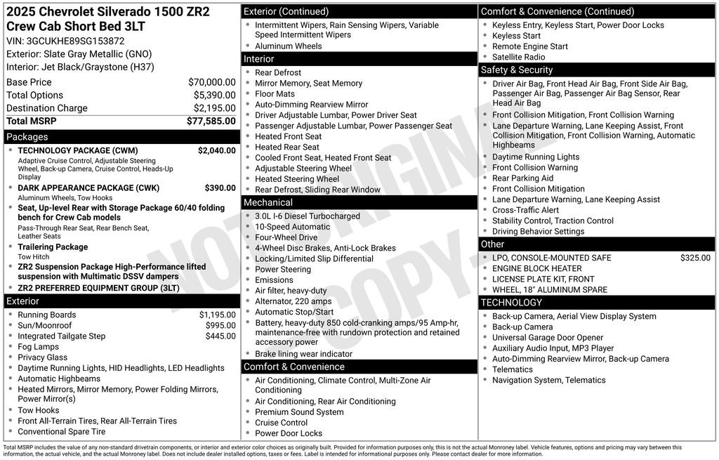 Certified 2025 Chevrolet Silverado 1500 ZR2 w/ Technology Package image 3
