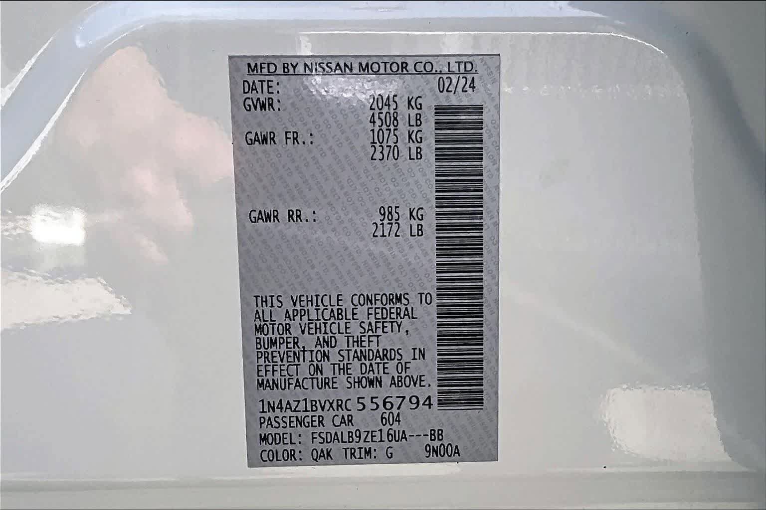 Used 2024 Nissan Leaf S FWD image 21