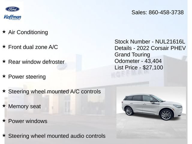 Certified 2022 Lincoln Corsair Grand Touring AWD/4WD image 15