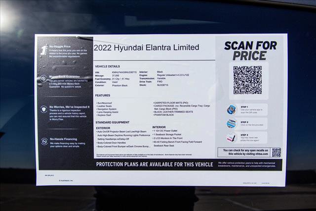 Used 2022 Hyundai Elantra Limited w/ Cargo Package image 29