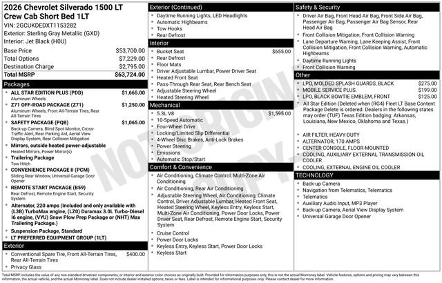 New 2026 Chevrolet Silverado 1500 LT w/ All Star Edition Plus AWD/4WD image 26