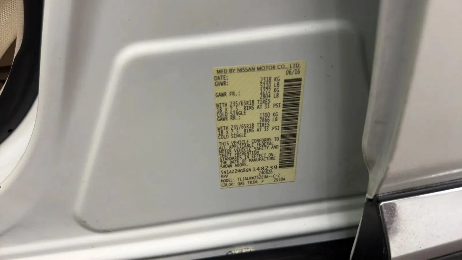 Used 2016 Nissan Murano SL w/ SL Technology Package FWD image 24