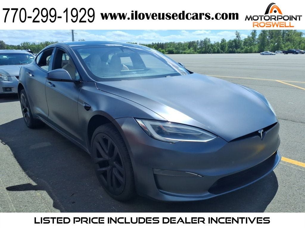 Used 2021 Tesla Model S Plaid AWD/4WD image 1