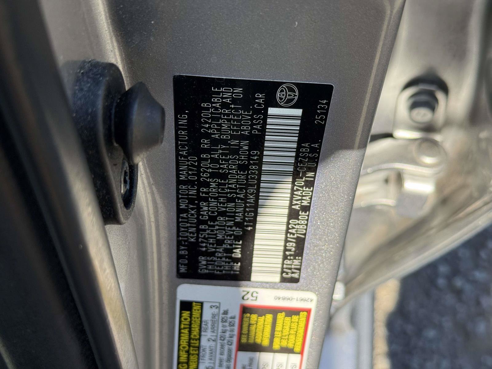 Used 2020 Toyota Camry SE FWD image 30